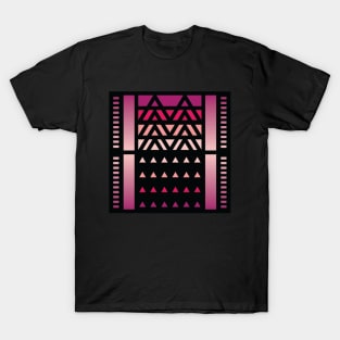 “Dimensional Surge” - V.5 Red - (Geometric Art) (Dimensions) - Doc Labs T-Shirt